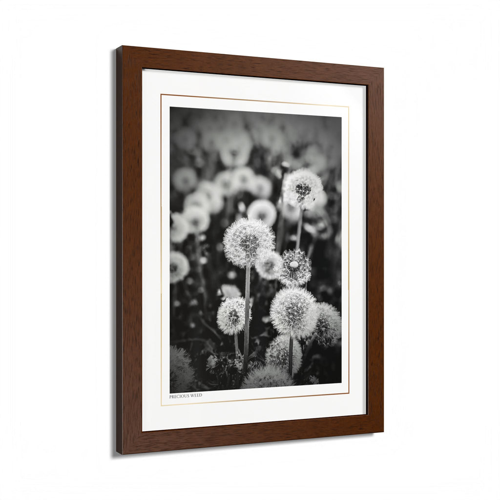 Acqua Carta Original 'Precious Weed' Framed Art, Flower Decor for Nature Lovers, Home Art