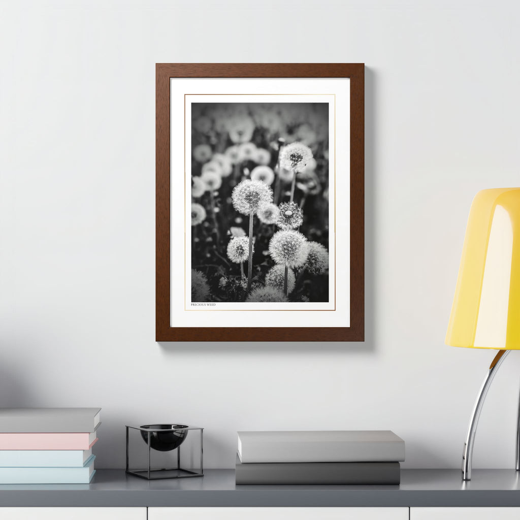 Acqua Carta Original 'Precious Weed' Framed Art, Flower Decor for Nature Lovers, Home Art