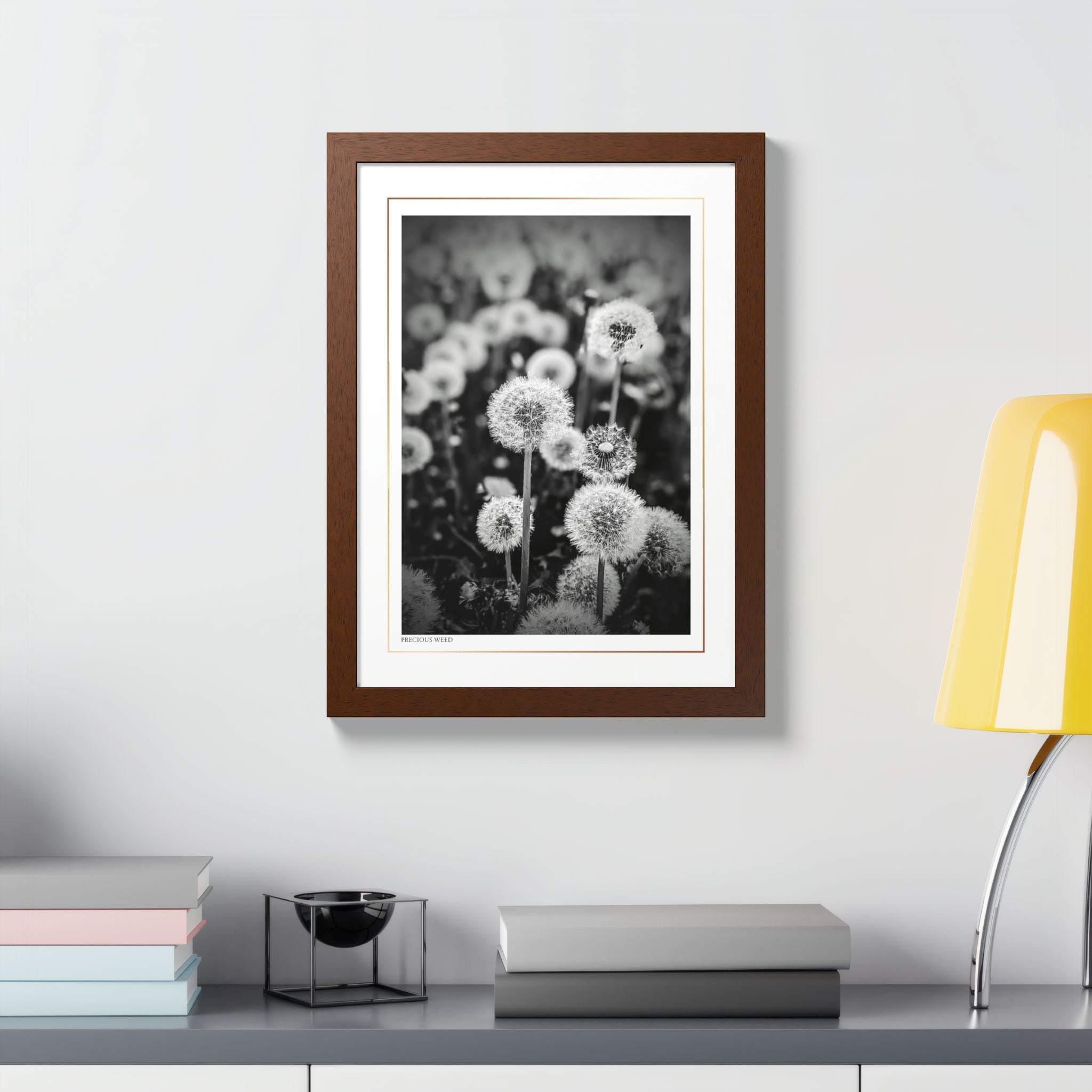 Acqua Carta Original 'Precious Weed' Framed Art, Flower Decor for Nature Lovers, Home Art