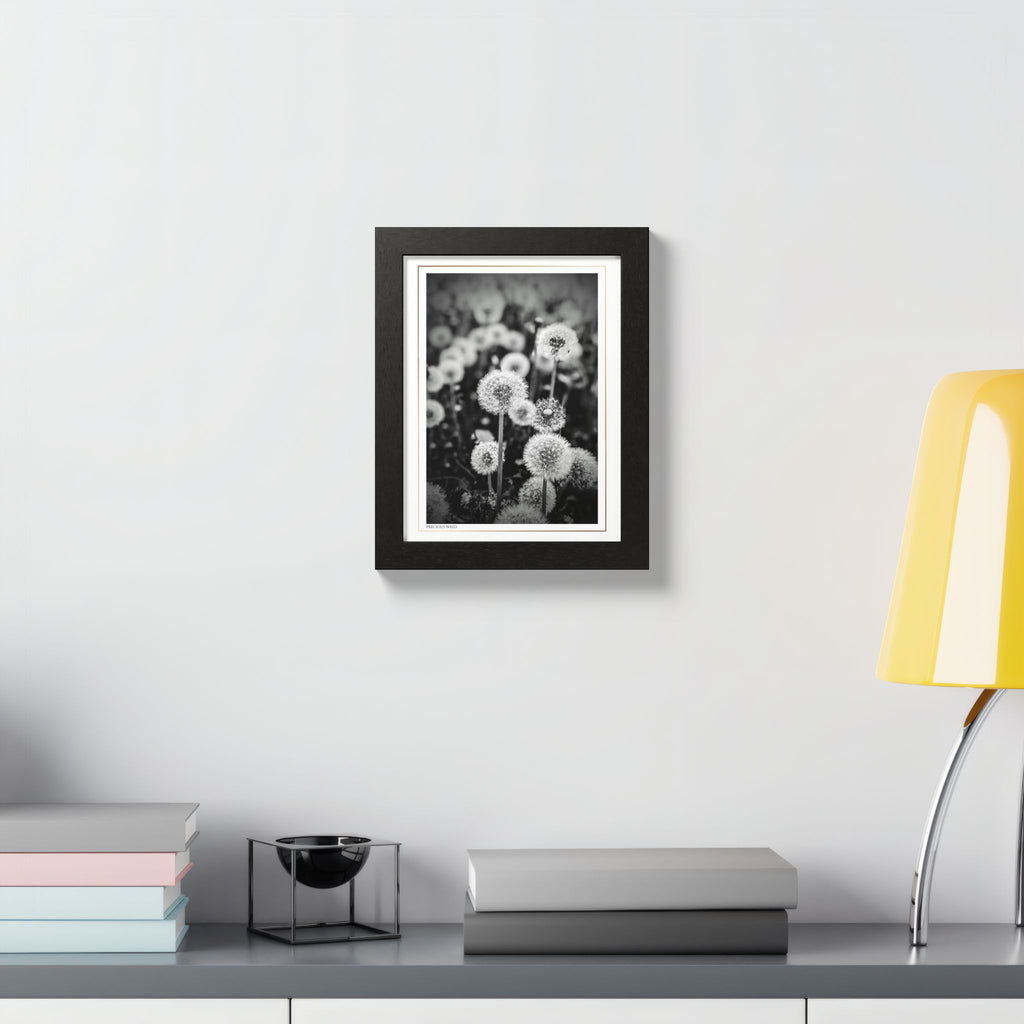 Acqua Carta Original 'Precious Weed' Framed Art, Flower Decor for Nature Lovers, Home Art