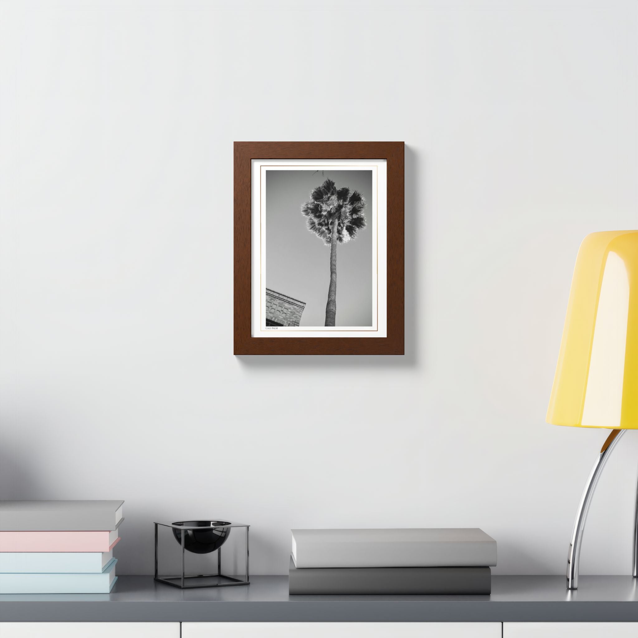 Acqua Carta Original 'Cali Palm' Framed Art, Tropical Decor for Beach Lovers, Home Art