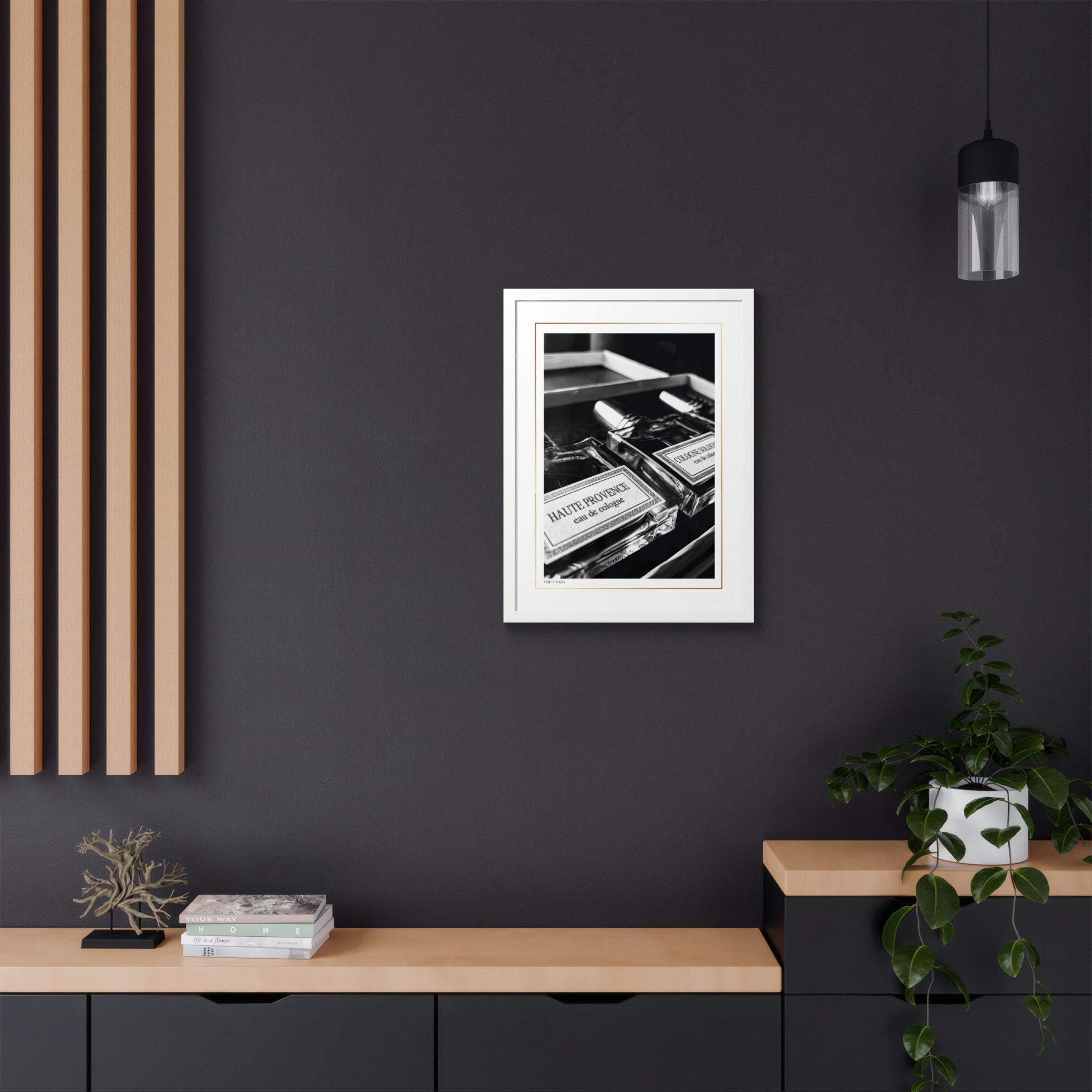 Acqua Carta Original 'Perfumery' Framed Art, Tropical Decor for Beach Lovers, Home Art