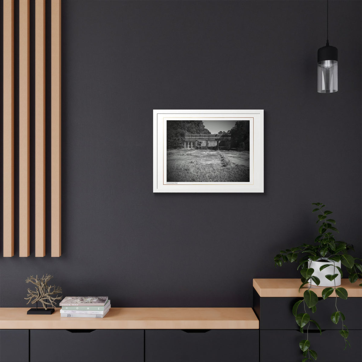 Acqua Carta Original 'Standalone' Framed Art, 'Bando' Art, Home Art