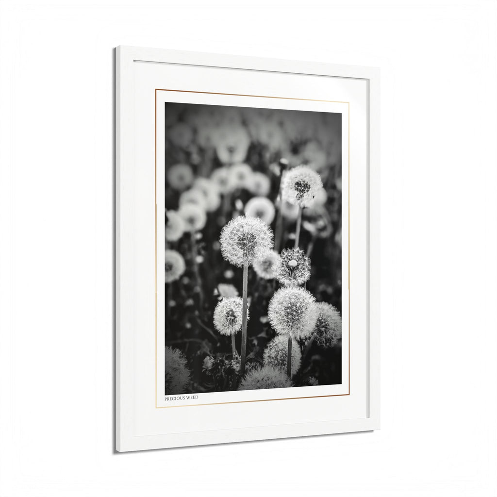 Acqua Carta Original 'Precious Weed' Framed Art, Flower Decor for Nature Lovers, Home Art