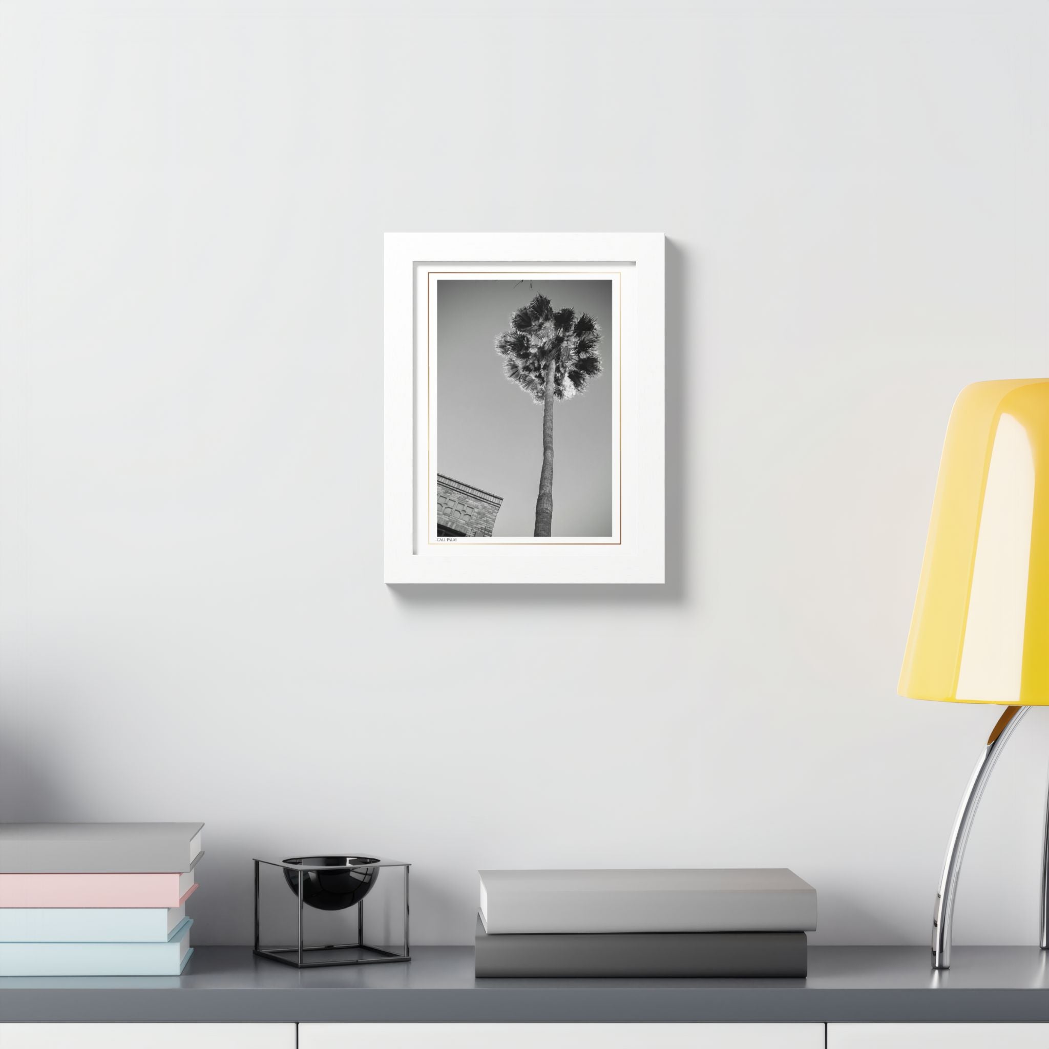 Acqua Carta Original 'Cali Palm' Framed Art, Tropical Decor for Beach Lovers, Home Art