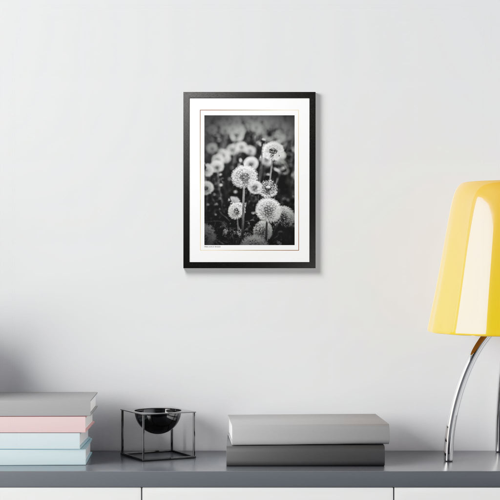 Acqua Carta Original 'Precious Weed' Framed Art, Flower Decor for Nature Lovers, Home Art