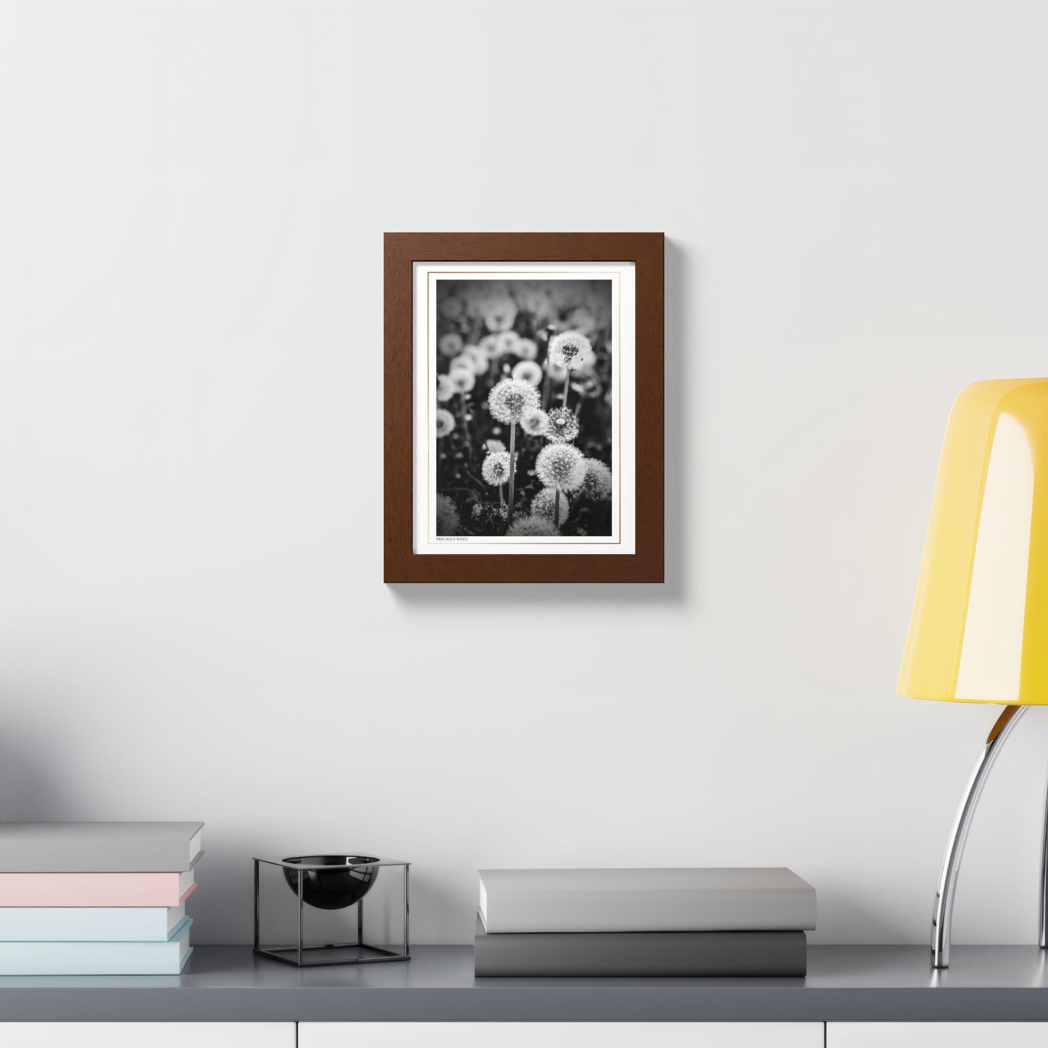 Acqua Carta Original 'Precious Weed' Framed Art, Flower Decor for Nature Lovers, Home Art