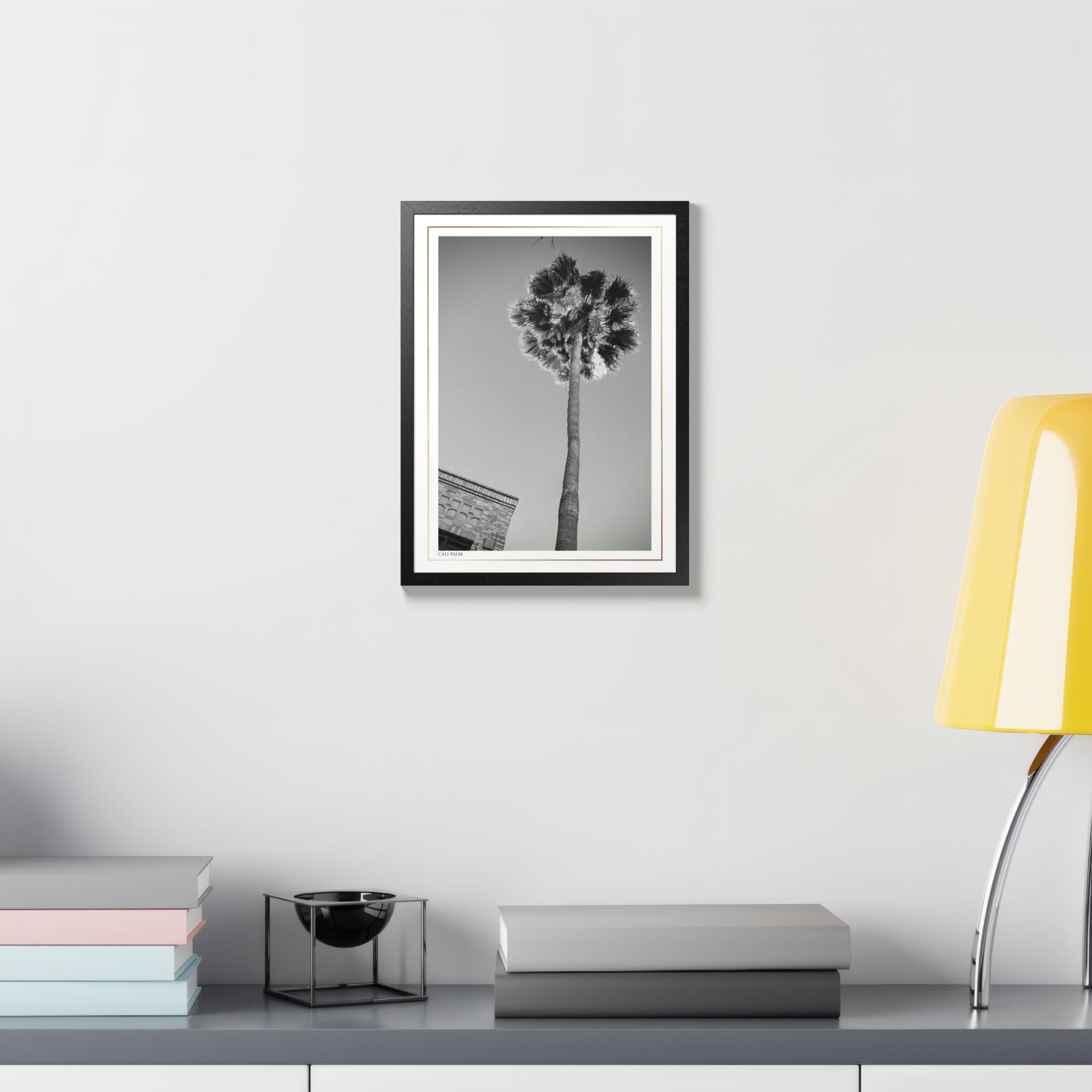 Acqua Carta Original 'Cali Palm' Framed Art, Tropical Decor for Beach Lovers, Home Art