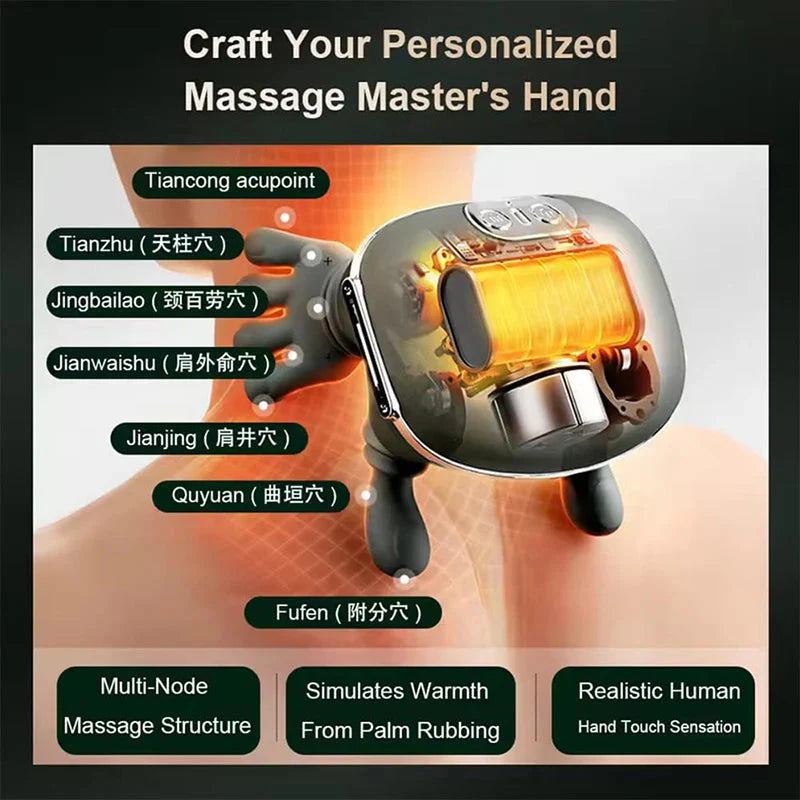 Bionic Neck Shoulder Massager N7 Kneading Pillow for Full Body Relief