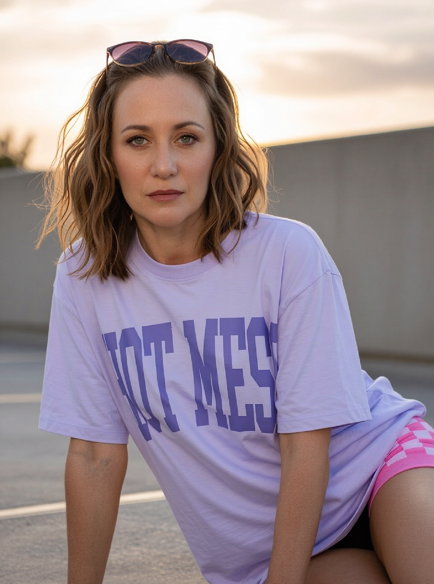 "Varsity Hot Mess" C.O.C – Trendy Collegiate Style Unisex Graphic Top