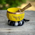 Tibetan Singing Bowl — Himalayan Sound Healing Bowl with Striker & Cushion